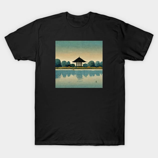 Lakeside Hut T-Shirt by RLP.Art